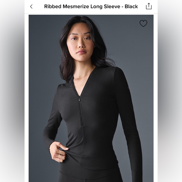 alo ribbed mesmerize long sleeve - Picture 2 of 4